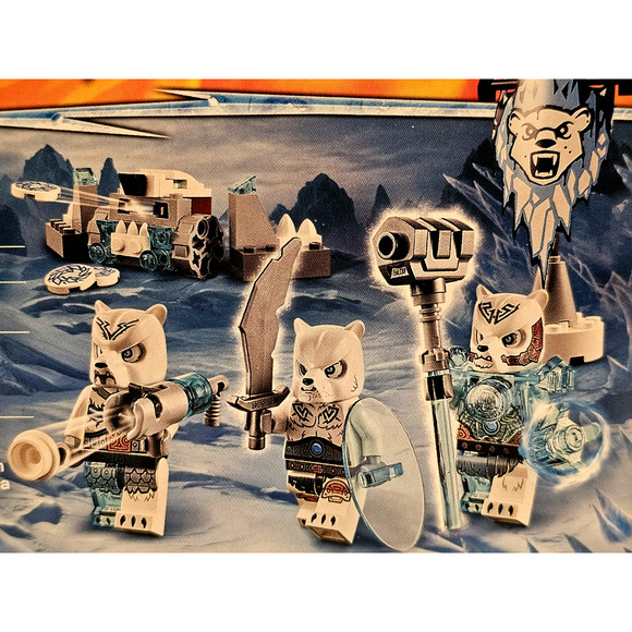 ICE BEAR TRIBE PACK Lego LEGENDS OF CHIMA Set #70230 NEW Sealed RETIRED Unopened - Picture 2 of 7